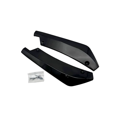 Cross-Border Car Surround Black Carbon Fiber Rear Corner Rear Lip Anti-Collision Exterior Modification Accessories Rear Spoiler Rear Corner (Spoiler) - black-opp-bag-with-screws
