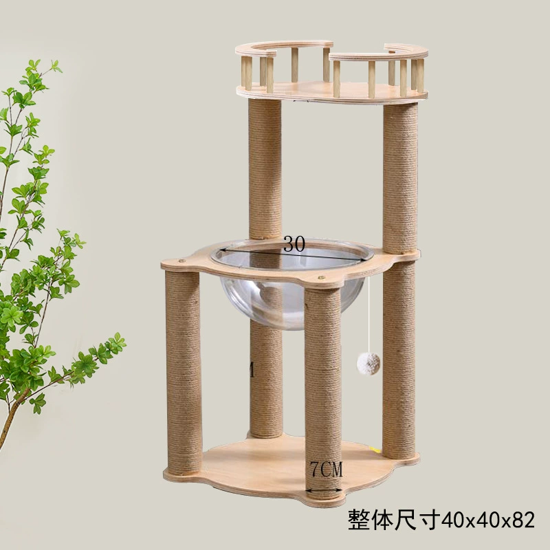 Space changeable climbing frame with accessories from natural wood, DIY