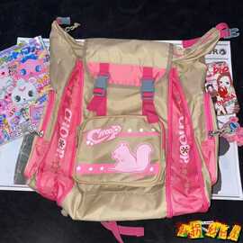 【现货掉落】choop日牌中古稀有孤品可爱离家出走双肩包原宿童趣