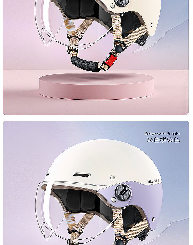 Electric Motorcycle Helmet Scooter Half Helmet Summer Lightweight