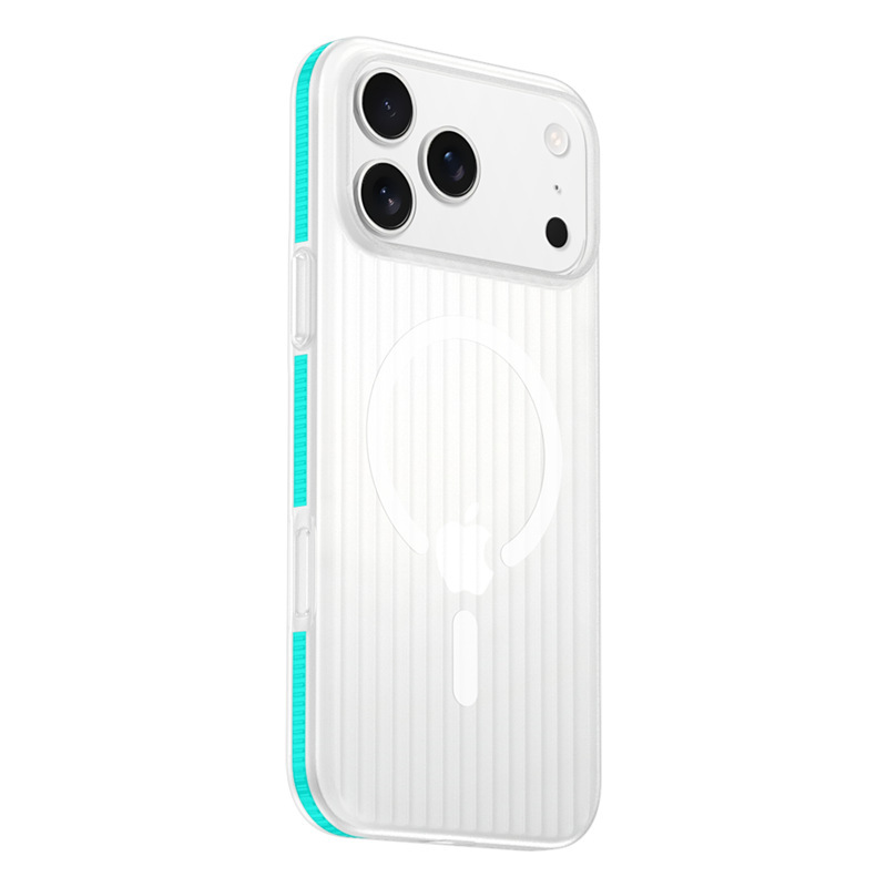 防滑条磁吸适用苹果17promax光栅手机壳iphone17air瓦楞冰雾全包|undefined
