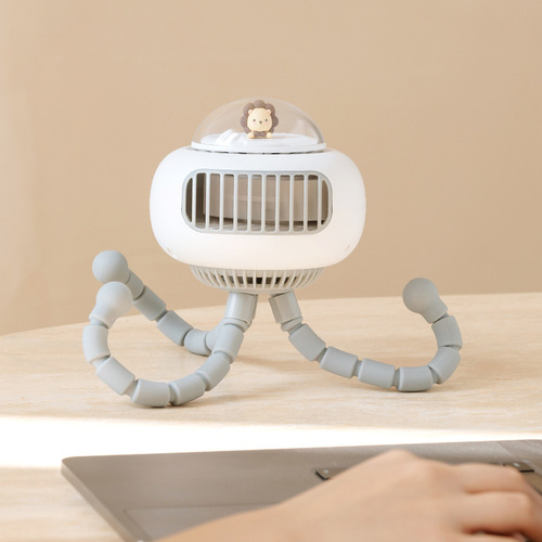 Stroller fan mini model with built-in high-endurance battery Octopus fan portable bladeless fan with protection