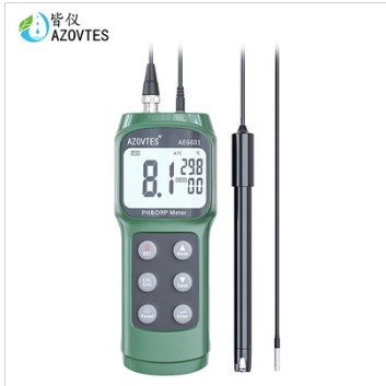 皆仪AE6601高精度酸碱度计养殖实验室工业水质OR检测仪便携式ph计