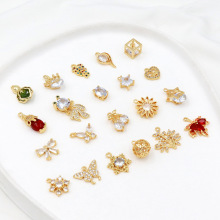18k������ǰײ�΢��ʯ��� ������朒�� diy�朶���D103