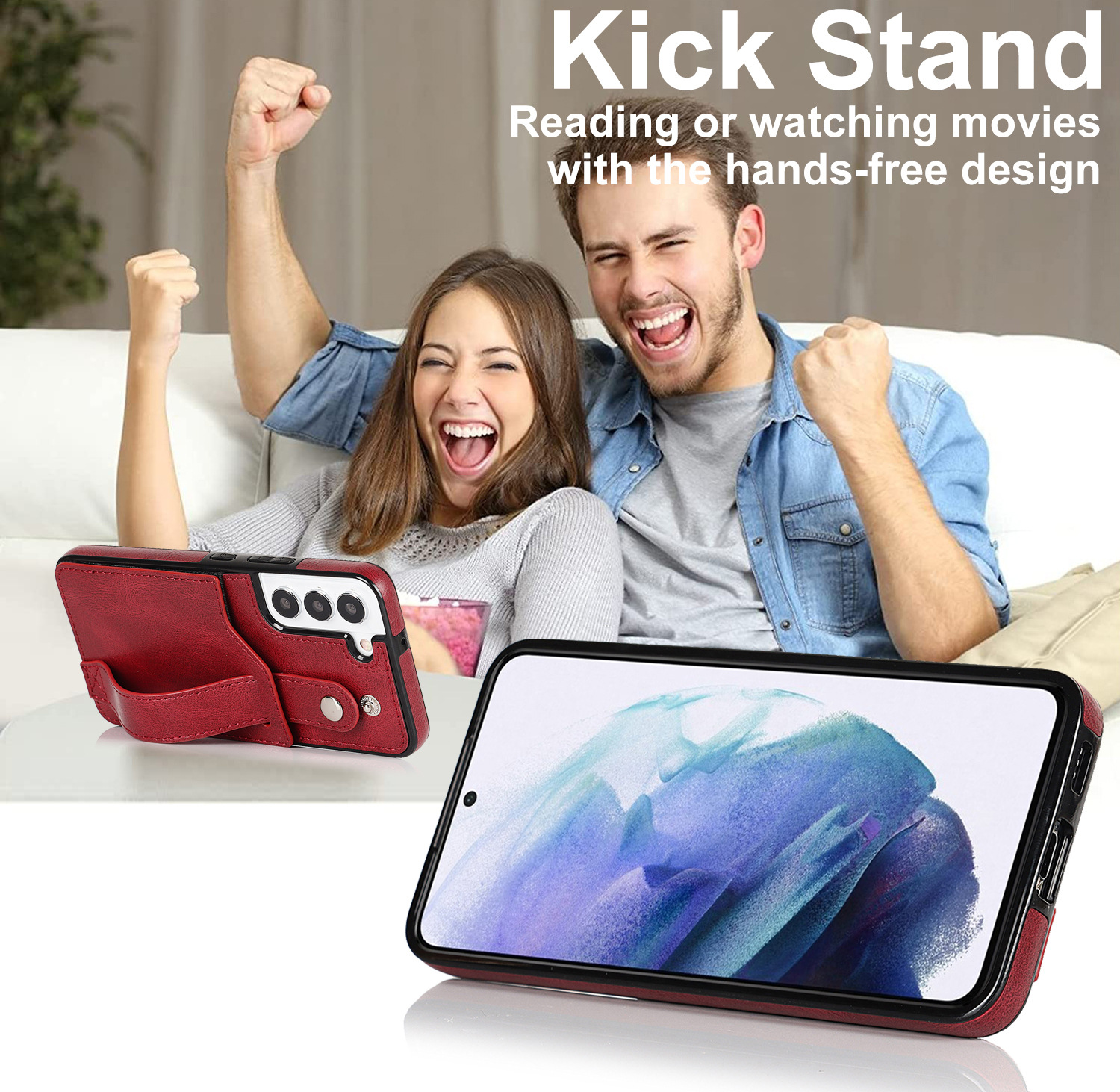 Handyhülle Für Samsung A53 Mit Armband Und Kartenfach Aus Leder_voghion.com