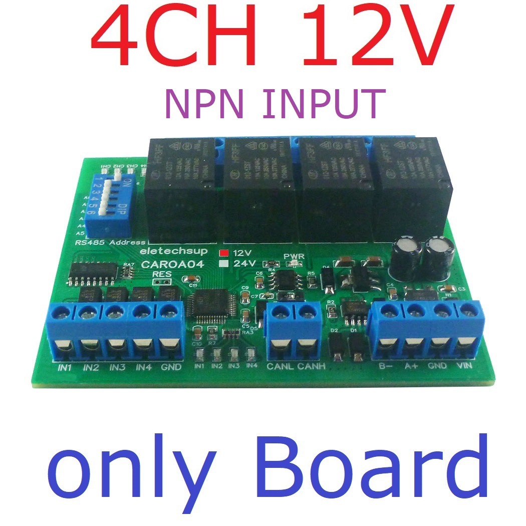4CH 12V NPN Board*12MA*CAROA04
