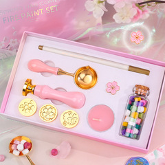 Creative Retro Enamel Stamp Gift Box Wholesale Multi-color Enamel Wax Particle Set Direct Manufacturer Supply Envelope Sealing Wax