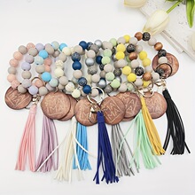 W 33950 MAMA wood bead keychain ľ������ĸ�׽�Կ�׿ۿ羳