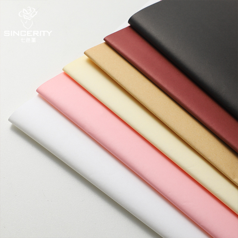 Papel de arte de siete colores, fácil de modelar, regalo hecho a mano de bricolaje, empaque de flores, empaque de flores, floristería, empaque de flores