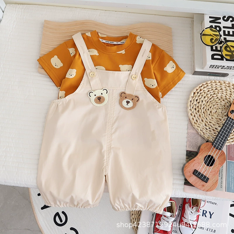 Tide, summer summer clothing, overall, children's trousers, 2023 collection, western style