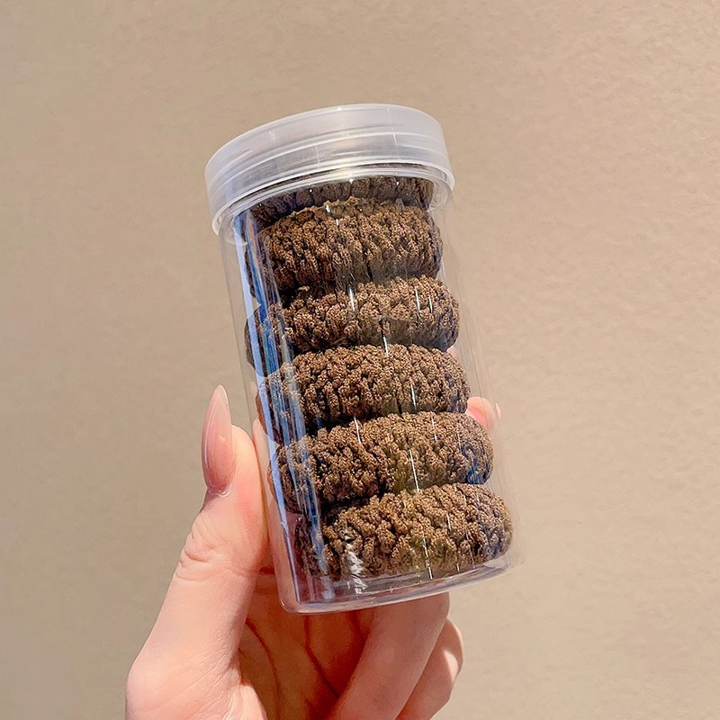 Cola de caballo alta cuerda para el cabello cuerda para el cabello para mujer anillo rojo neto 2025 nueva banda de goma alta elasticidad funda de cuero duradera tocado