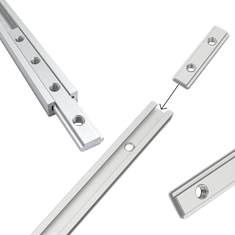 Factory in stock 19 Type Woodworking T Small Groove Slider Aluminum M6 Slider T Guide Rail Connector Large Quantity and Excellent Price