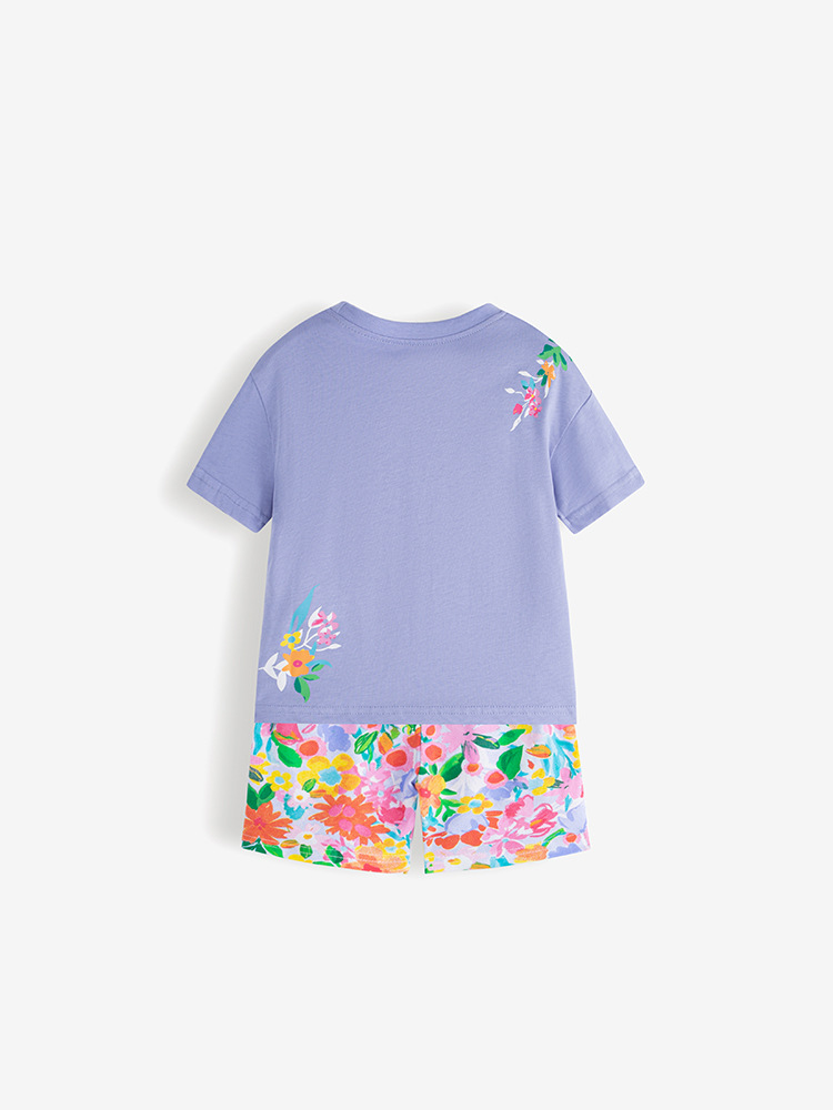 Malwee transfronterizo de verano conjunto de pantalones cortos para niños europeos y estadounidenses de dos piezas cómodos y transpirables, moda y suelta.