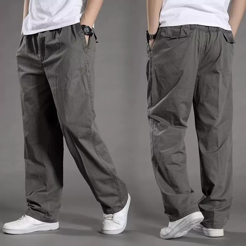 Путешественные повседневные брюки, oversize, свободный прямой крой