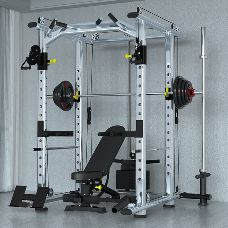 Xinju multifuncional marco libre Squat rack combinación grande equipo de fitness hogar vuelo pájaro pórtico de entrenamiento
