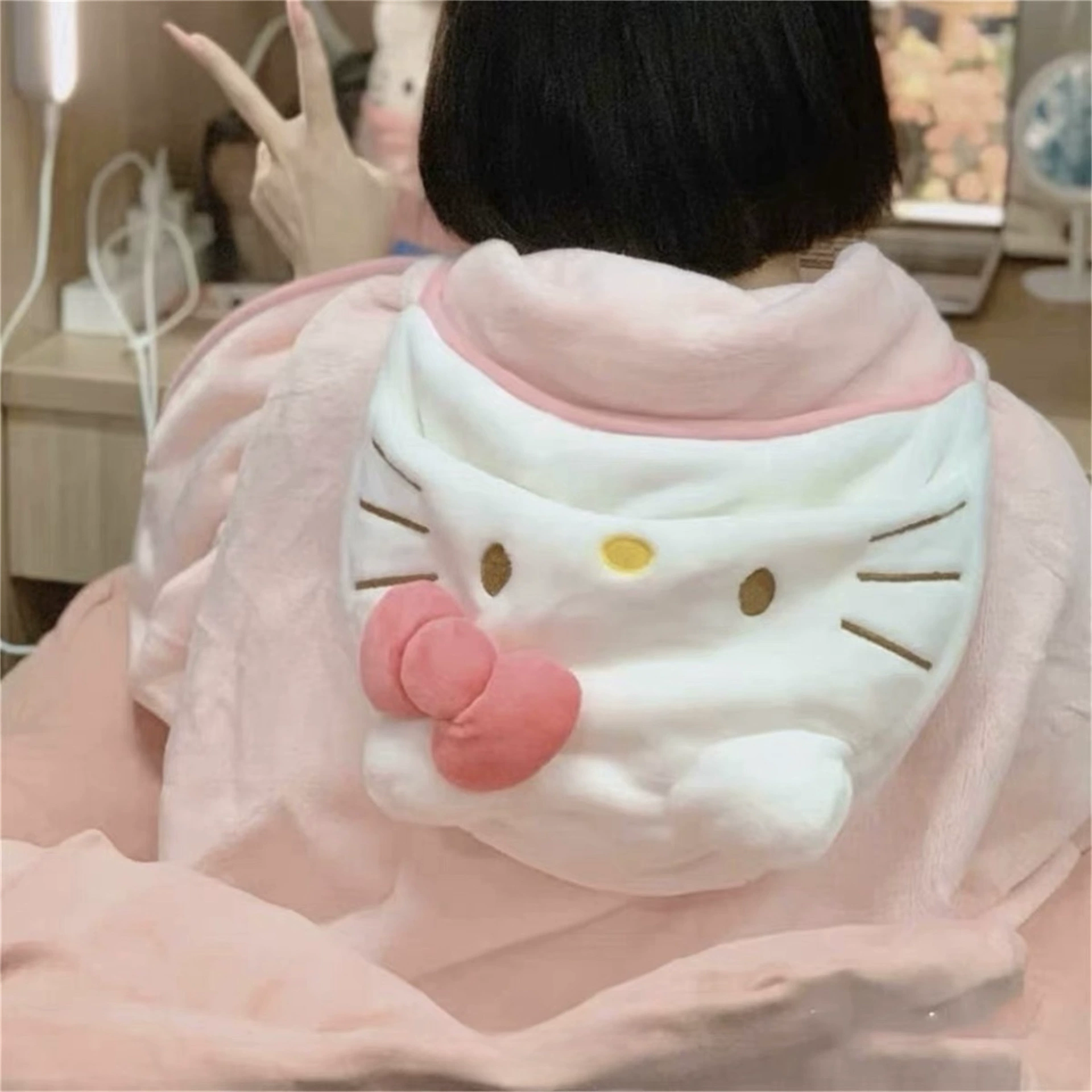 Мультяшный кот новый одеяло летняя сиеста в офисе одеяло для кондиционера одеяло обеденное одеяло артефакт коралловое одеяло платок