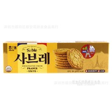 進口零食 批發韓國海太甜酥餅干香酥濃郁曲奇84g 24盒一箱