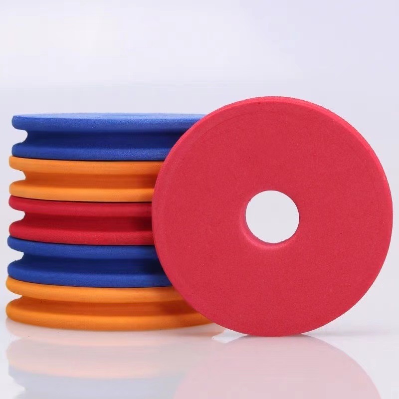 Fábrica de producción al por mayor anillo de espuma de color bobina de grano de madera eje principal bobina de bobinado de grano de madera