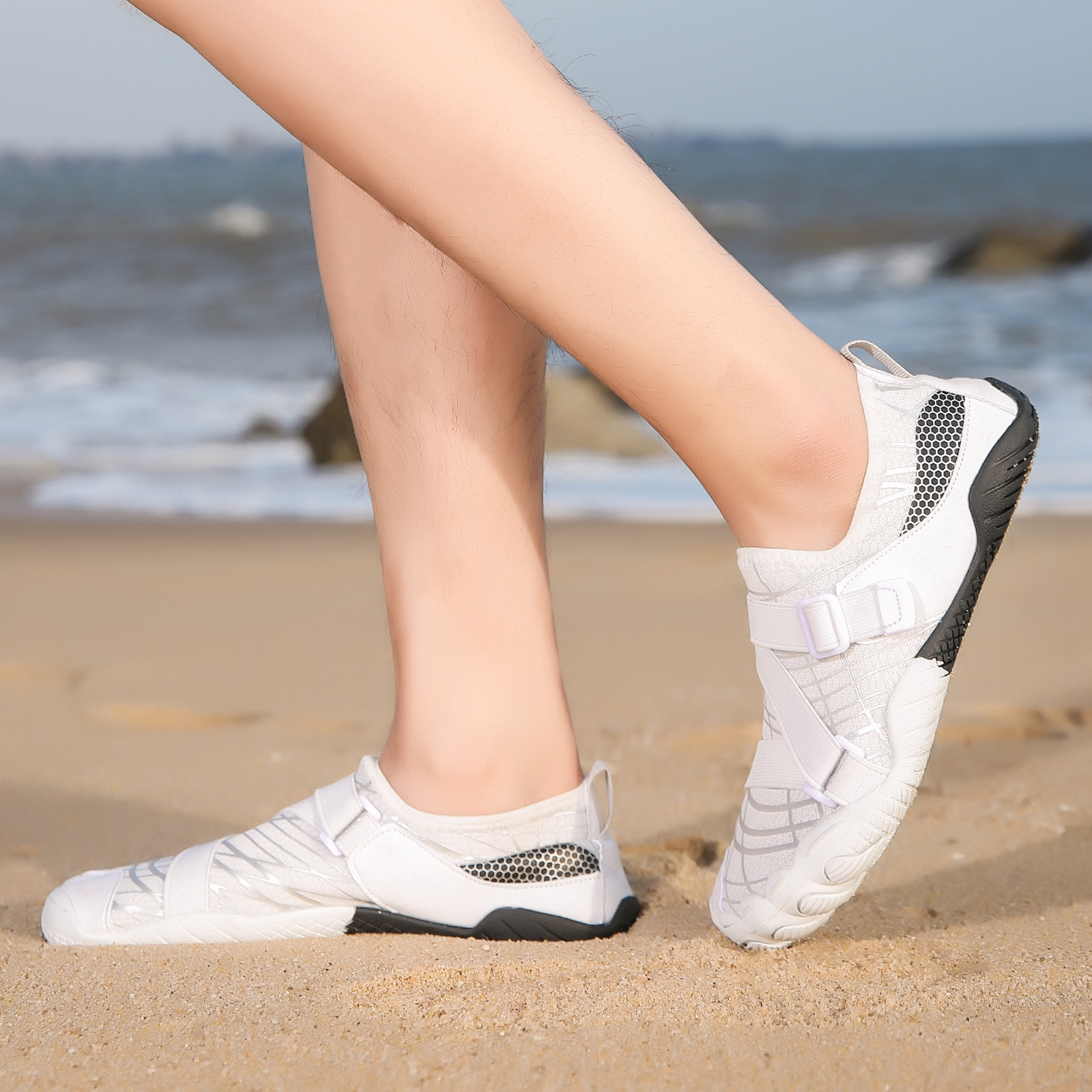 Nuevos zapatos de retroceso al aire libre, zapatos de playa transpirables, zapatos de natación de snorkel antideslizante, zapatos de montaña para hombres y mujeres