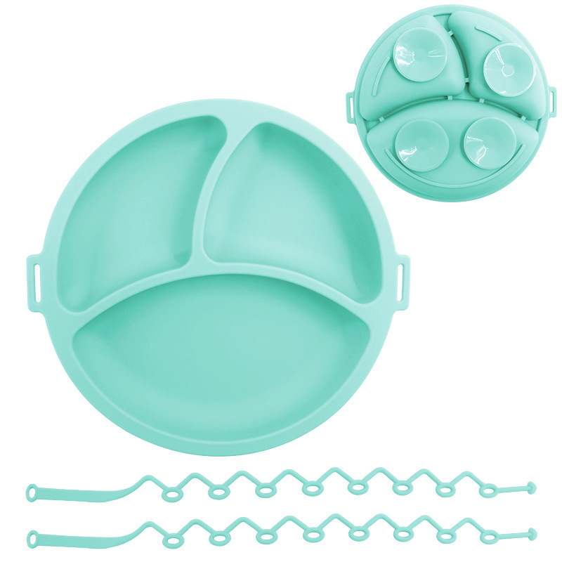 Amazon nuevo plato de silicona para bebés plato de comedor para bebés plato de comedor para niños plato de comedor para bebés plato de comedor