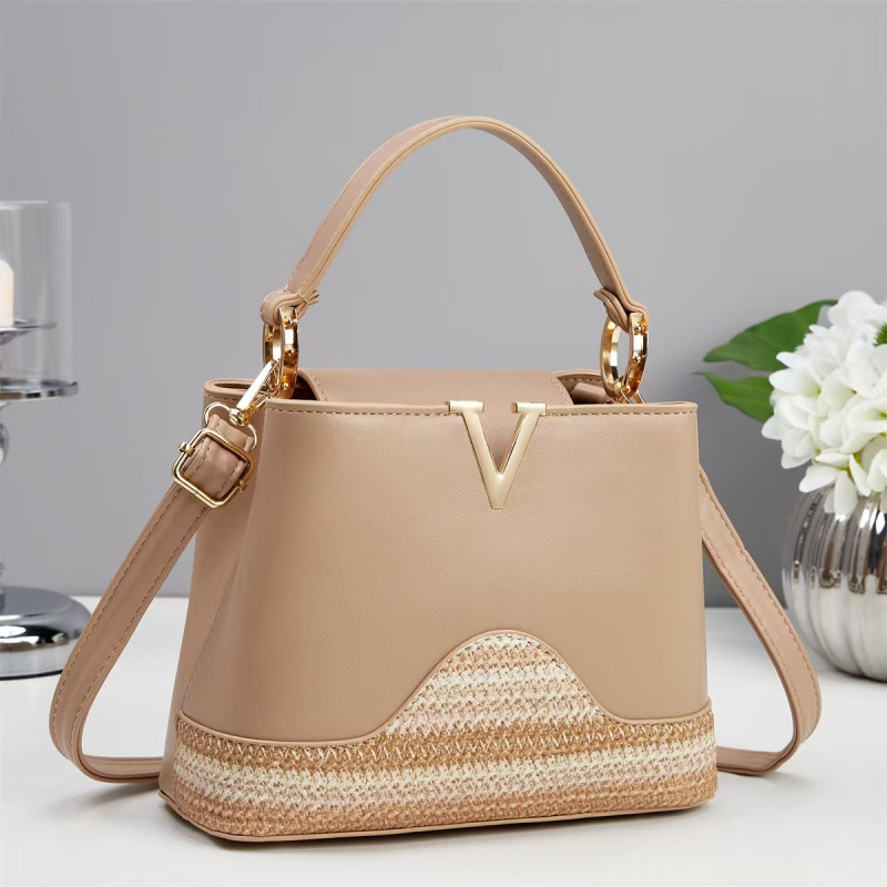 Polyurethane woven shoulder bag, universal one-shoulder bag