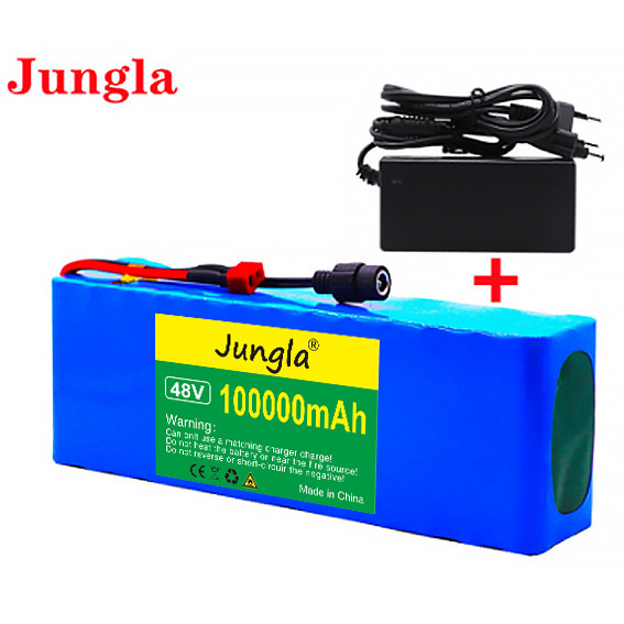 48v锂电池13S3P 100000mah 18650锂离子电池组电动滑板车带 BMS