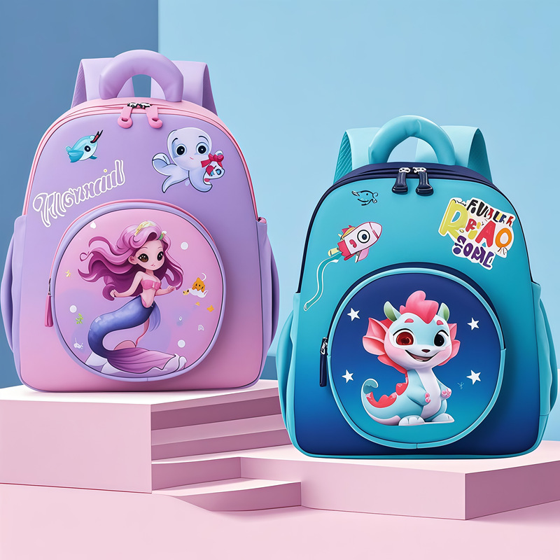 New Kidsren's Schoolbag Boy Cute 3-4-5-6 Year Old Baby Kindergarten Backpack Girl Lightweight Backpack Bag