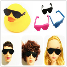 3厘米墨镜迷你小眼镜过家家邻里奶茶店8号小黄鸭子社会鸭配件