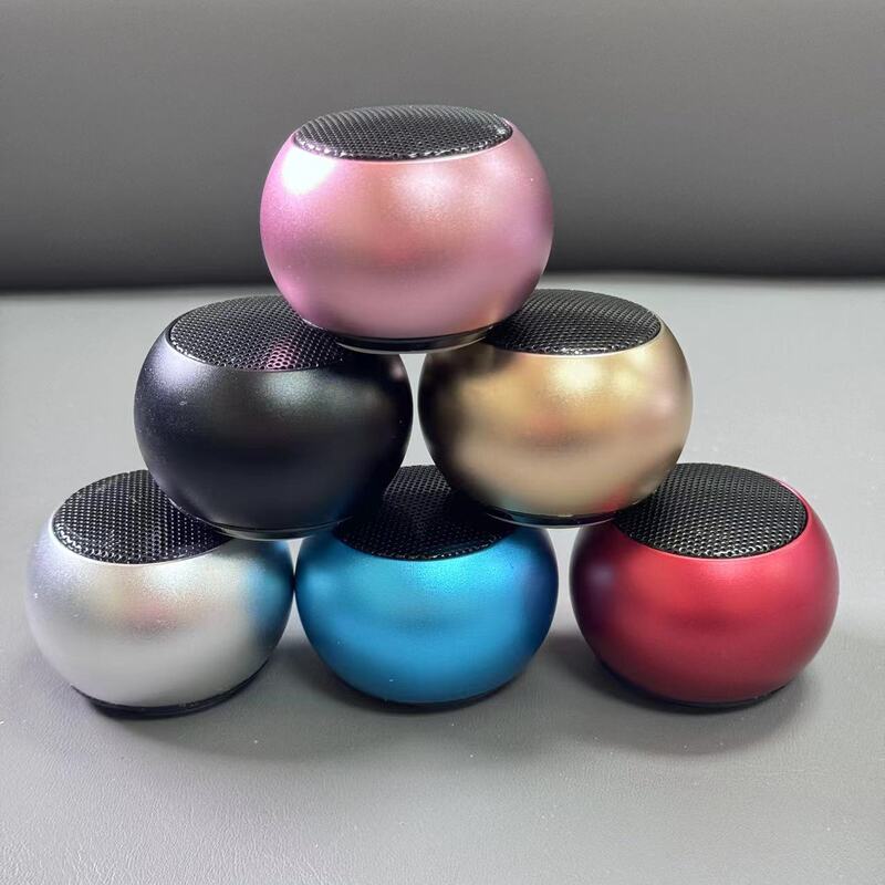 M3 Plastic Oxidation Small Steel Cannon Heavy Subwoofer Mini Small Audio Portable Speaker Bluetooth Small Speaker Factory Wholesale