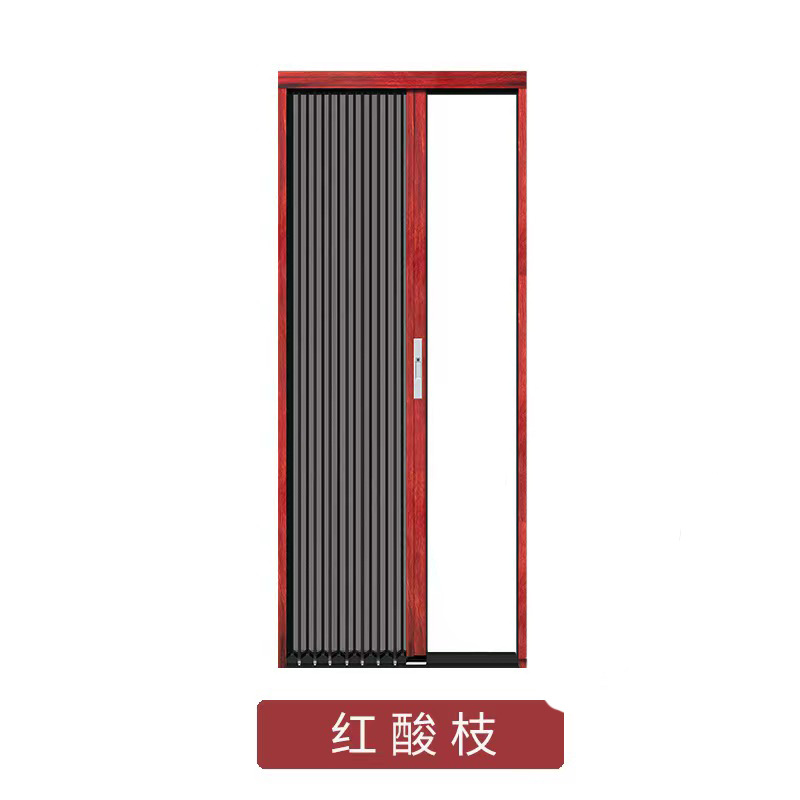 Aleación de aluminio de malla de diamante plegable Push-Pull pantalla puerta ventana de la pantalla pegatina auto-llave de bloqueo a prueba de mosquitos a prueba de insectos cortina de pantalla engrosada sin perforar