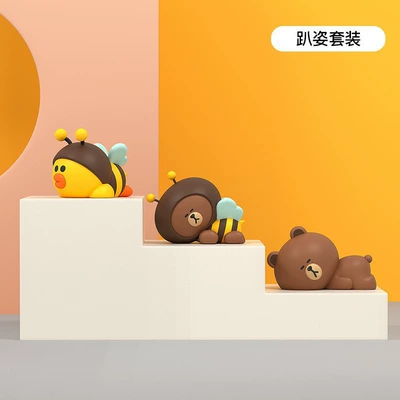 Cartoon Decoration Ornaments — Car ornaments - lying-position-combination