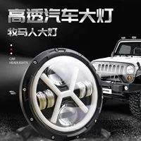 7-дюймовые фара Wrangler X-образный 6-бусный багги передняя фара Harley мотоцикл модифицированный ангел глаз автомобильный фары