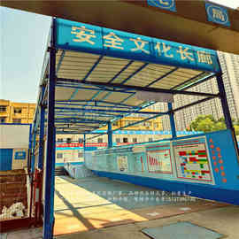 河南组装式安全通道防护棚  木工加工棚 工地施工安全防护棚图片