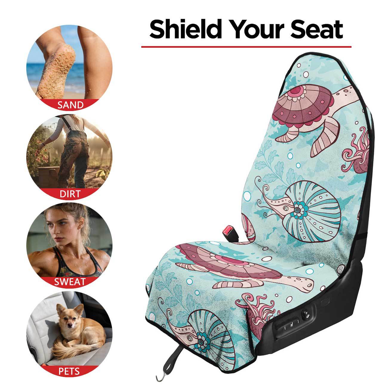 Marine seat towel cover front seat protector suitable for gym and exercise, universal for all seasons and car use