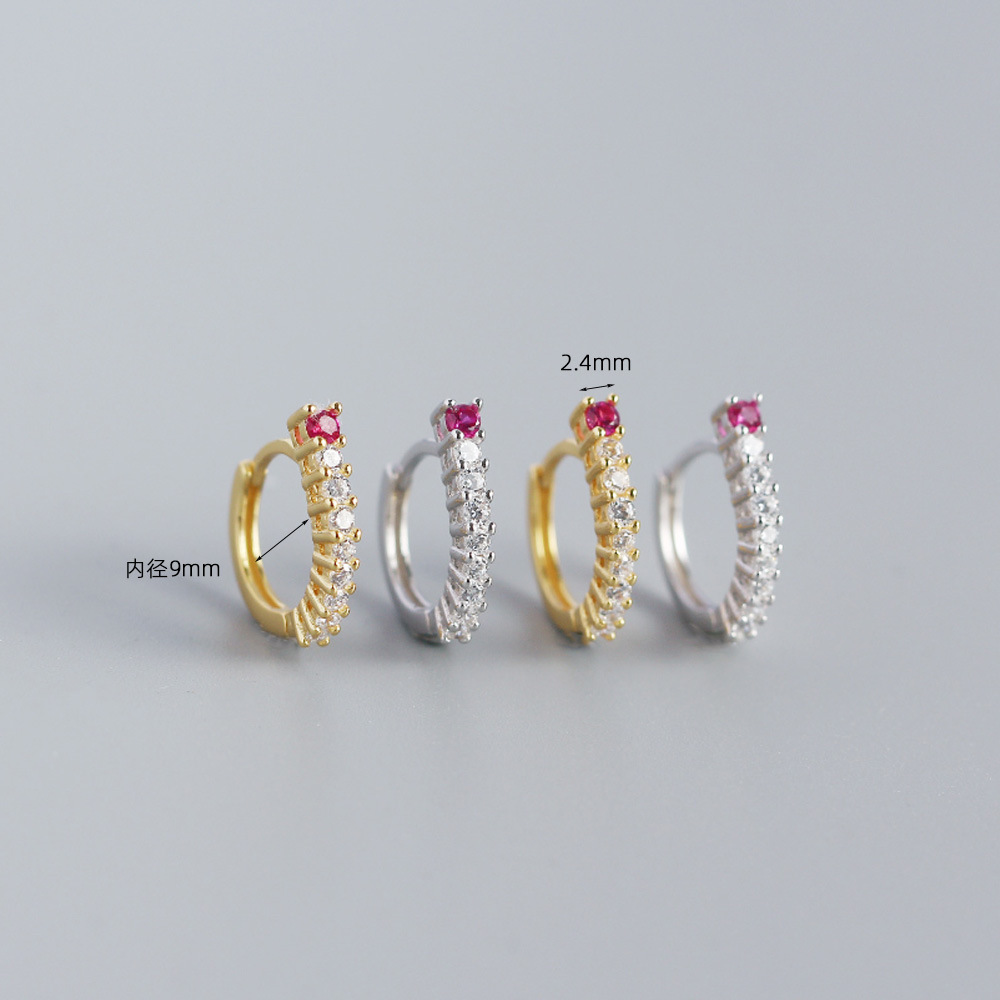 Geometric Fashion Gem Plating Earrings display picture 2