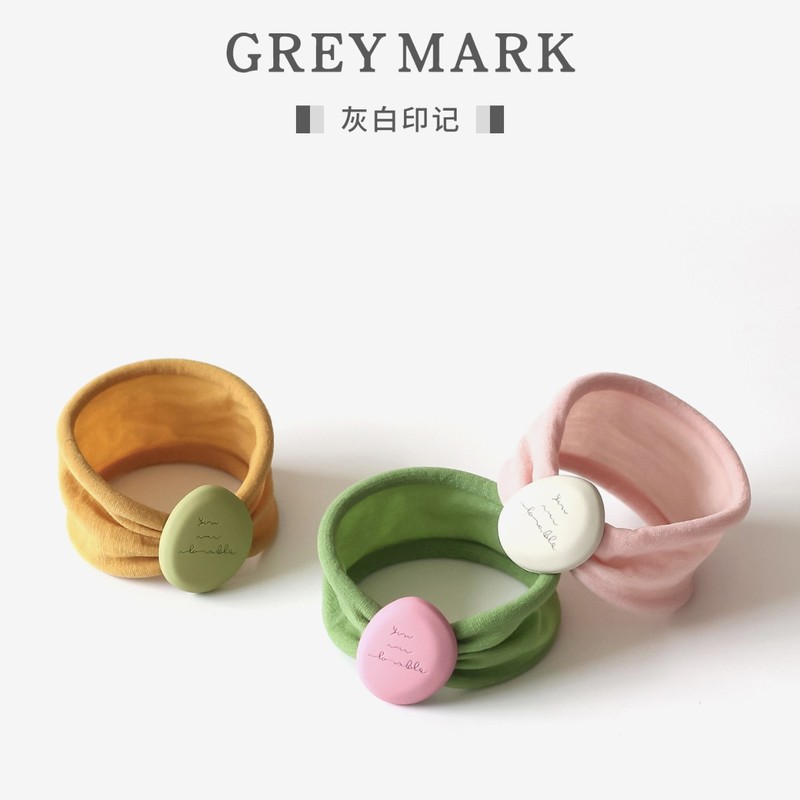 莫兰迪色可爱字母发圈女2025新款百搭扎头发高弹力皮筋高马尾头绳|undefined