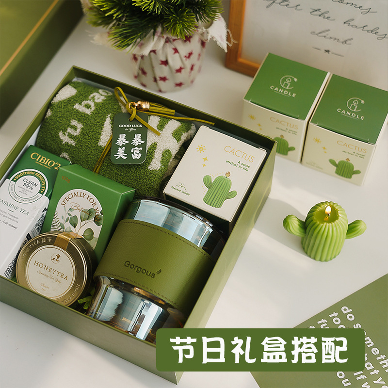 Cactus aroma de cera atmósfera creativa mano regalo pequeño aroma de vela hecha a mano simulación de cera de modelado