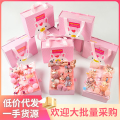 Children's hair accessories 18-piece set girls headband bow cute hairpin super fairy princess hairband hairpin gift box wholesale