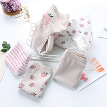 内裤女小学初中高中学生少女纯棉内裤透气中腰底裤三角裤头夏季