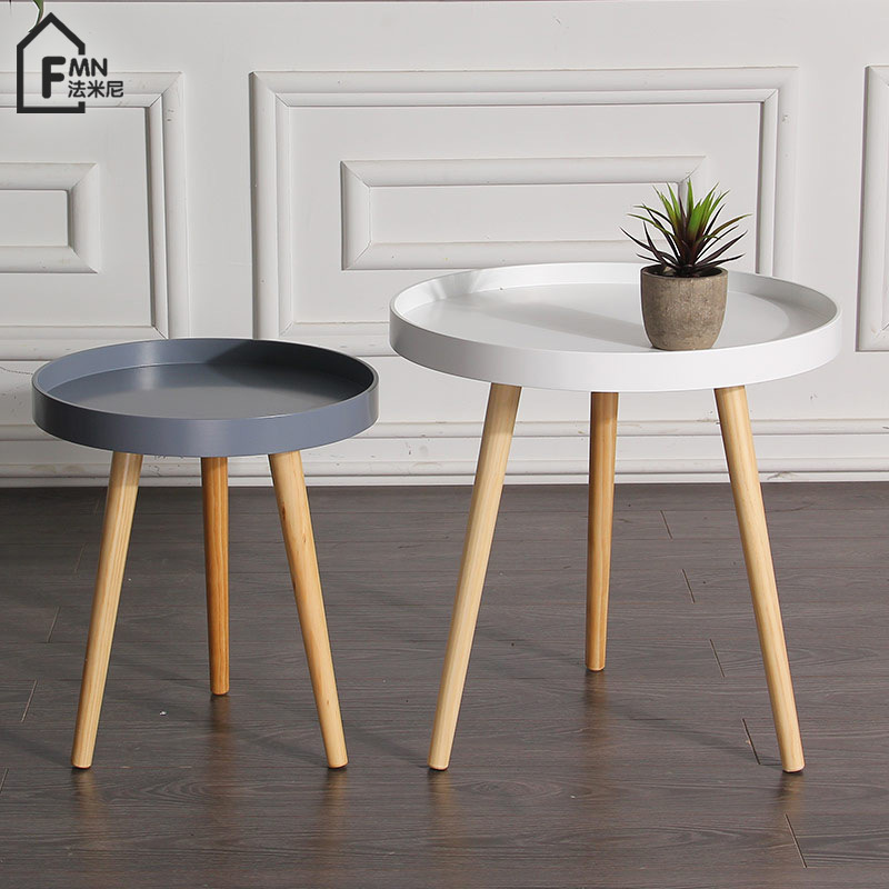 Northern Europe Small coffee table Modern simplicity originality Mini wind Mini Small apartment a living room simple and easy Circular Table Corner a few