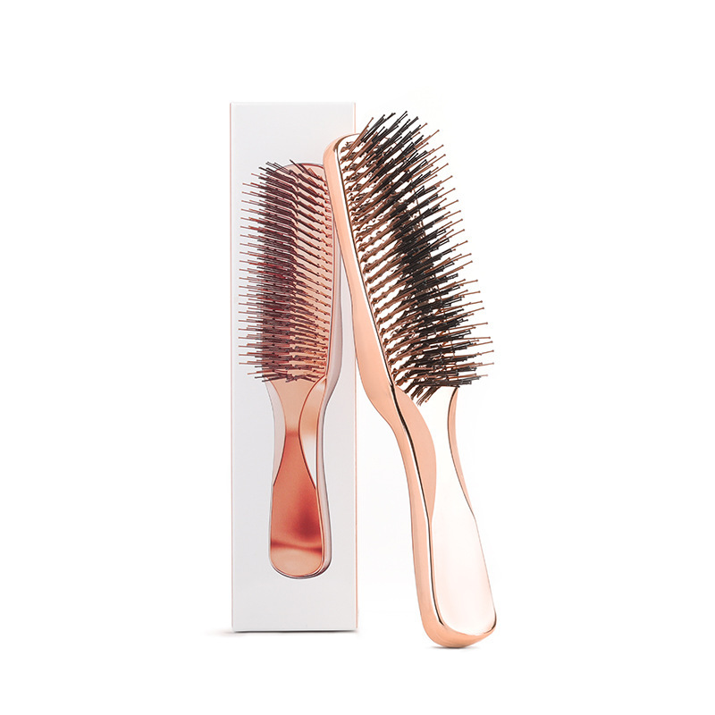 Modway 電気メッキヘアスタイリングコームマッサージ頭皮コームエアクッションコームふわふわエアバッグヘアコーム女性の帯電防止|undefined