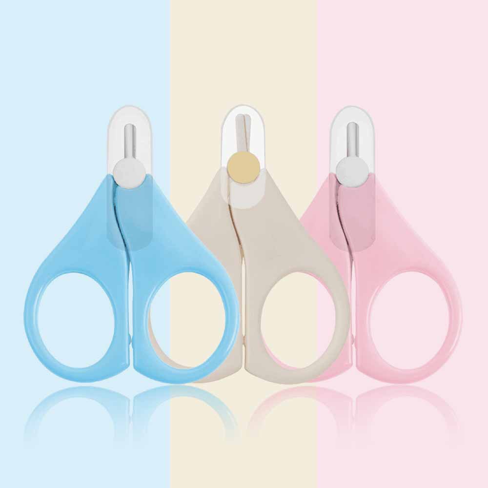 Stainless steel nail clippers for babies, safe anti-pinch round-head baby nail clippers, portable child care tool