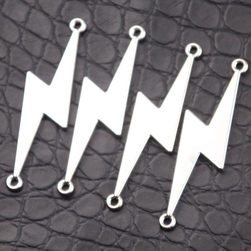 Wish Aliexpress Cross-Border Hot-Selling Retro Lightning Alloy Jewelry Accessories Waist Chain Bracelet Necklace Connector Materials