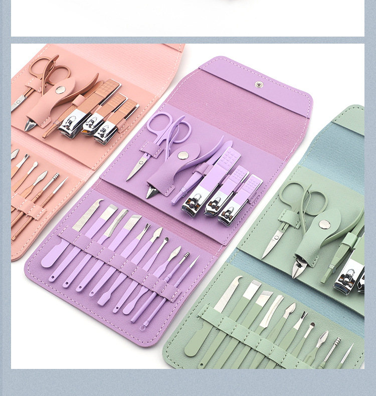 16-piece nail scissors set home nail clippers nail scissors set complete manicure and pedicure tool set
