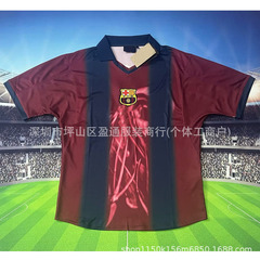 2526 バルセロナ レトロ記念版ジャージ サッカーユニフォーム シングルシャツ クロスボーダー専用ドロップシッピング