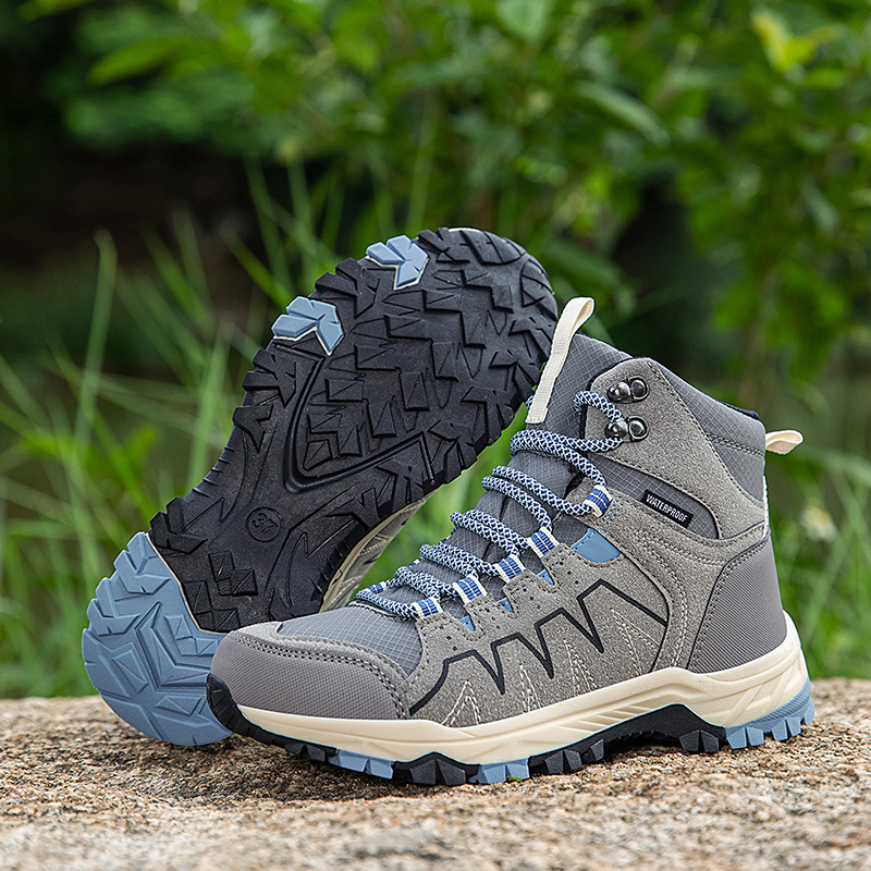 cuishenhao Sınır Ötesi Sonbahar ve Kış Açık Hava Erkek Yürüyüş Kadın Su Geçirmez Kaymaz Çift Seyahat Kamp Trekking Spor Ayakkabısı_voghion.com