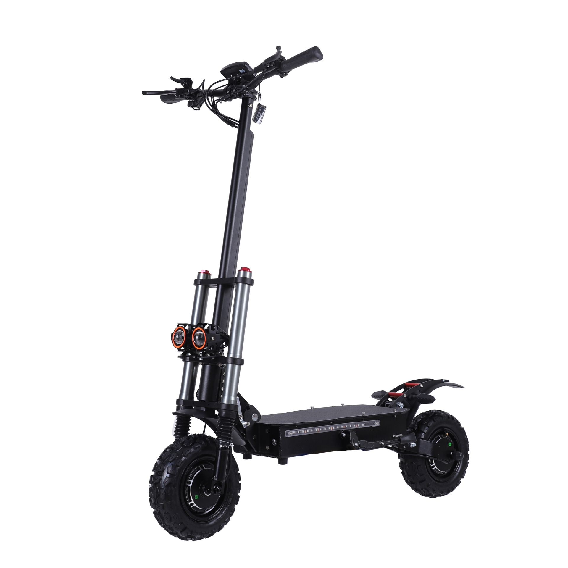 Zhiqi Griffin Long Range Adult Electric Scooter 11 Inch High Power Dual Drive (Auto Parts and Accessories) - black-60v23ah6000w