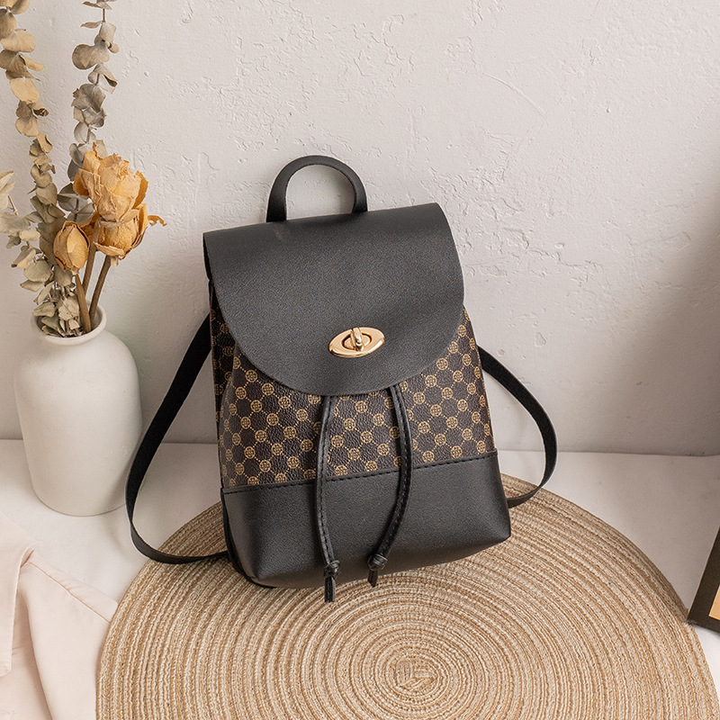 Trendy Backpack Simple Retro Korean Type - Picture 5 of 7