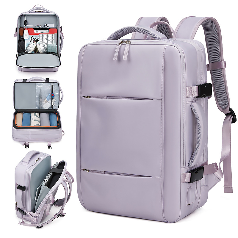 Mochila transfronteriza para mujer de negocios escalable bolsa de viaje de gran capacidad bolsa de viaje multifuncional de corta distancia bolsa de computadora casual
