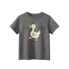 GRRR Brand Children's Cross-border Supply 2024 Summer New Children's Short-sleeve T-shirts for Middle and Large Sizes, Unisex for Boys and Girls